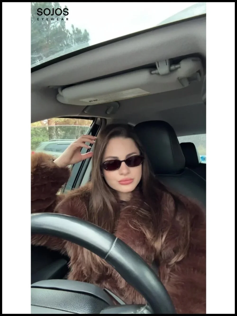 Retro Rectangle Polarized Sunglasses for Women Men Trendy Hexagon Narrow Chic